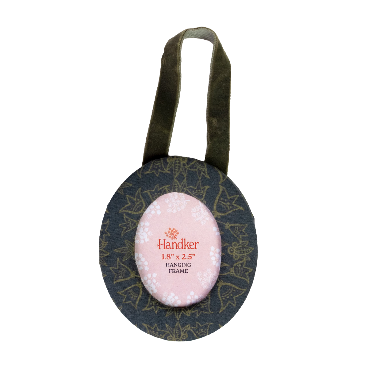 Jenny Green Fabric Frame Ornament