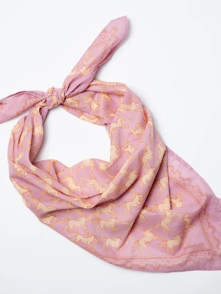 34" Wild Rag Horses Bandana