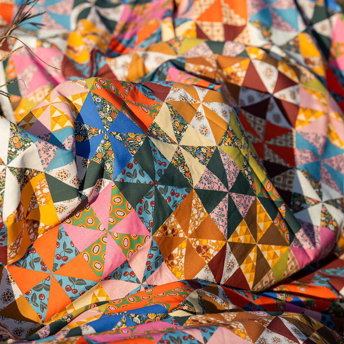 Calico Quilted Tote