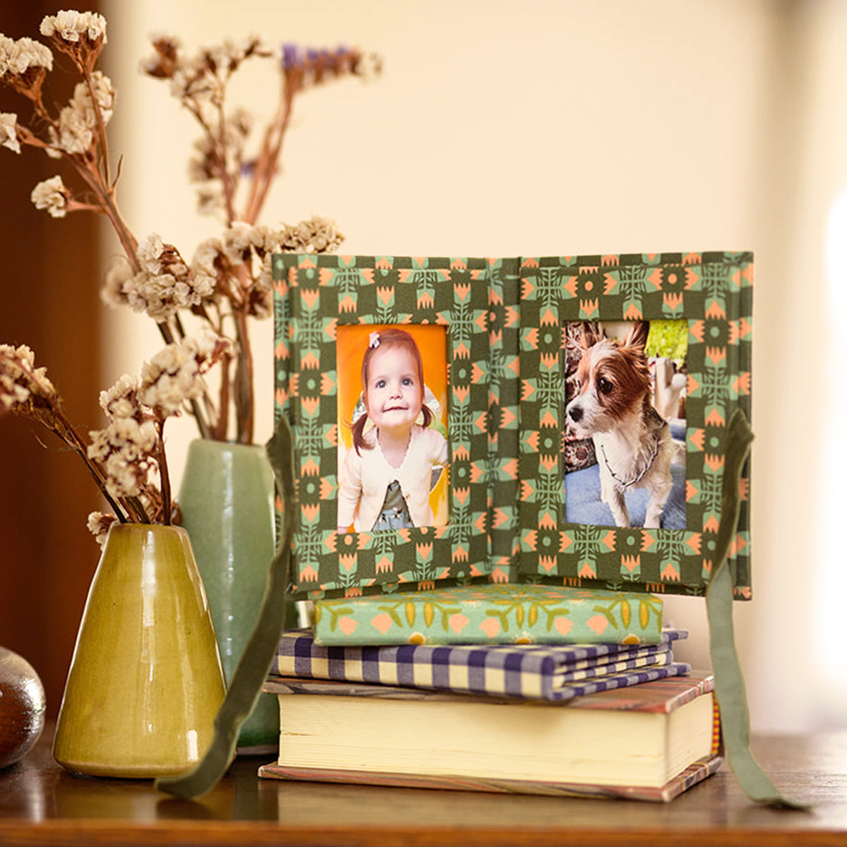 Sarah Green Fabric Folio Frame