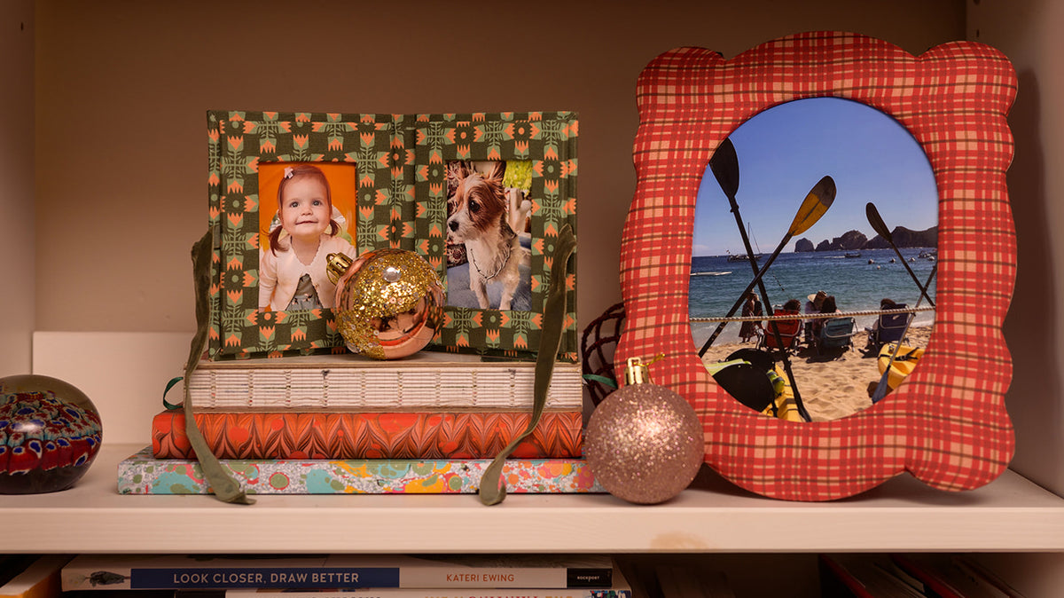 Sarah Green Fabric Folio Frame