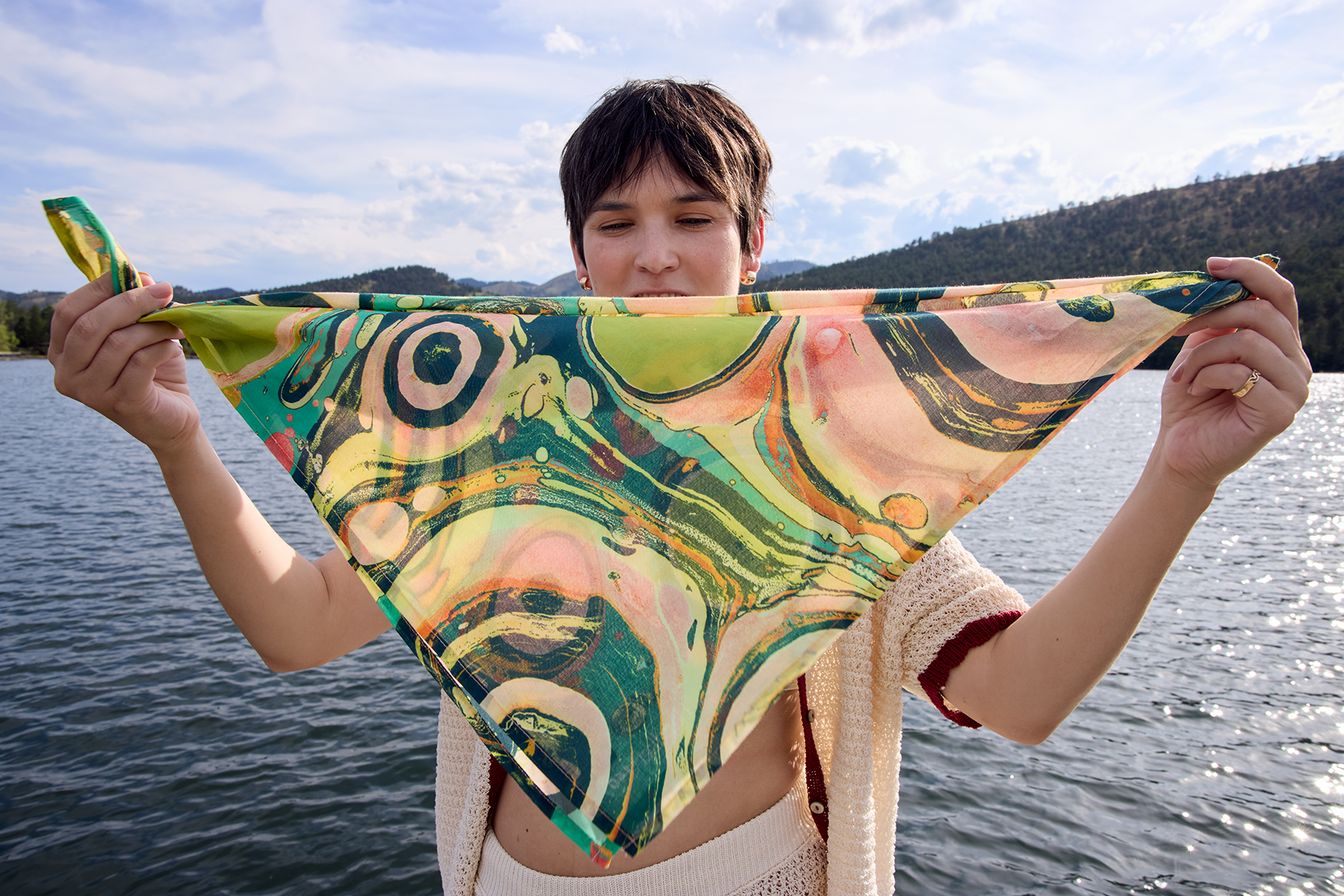 No. 140 Marble Bandana