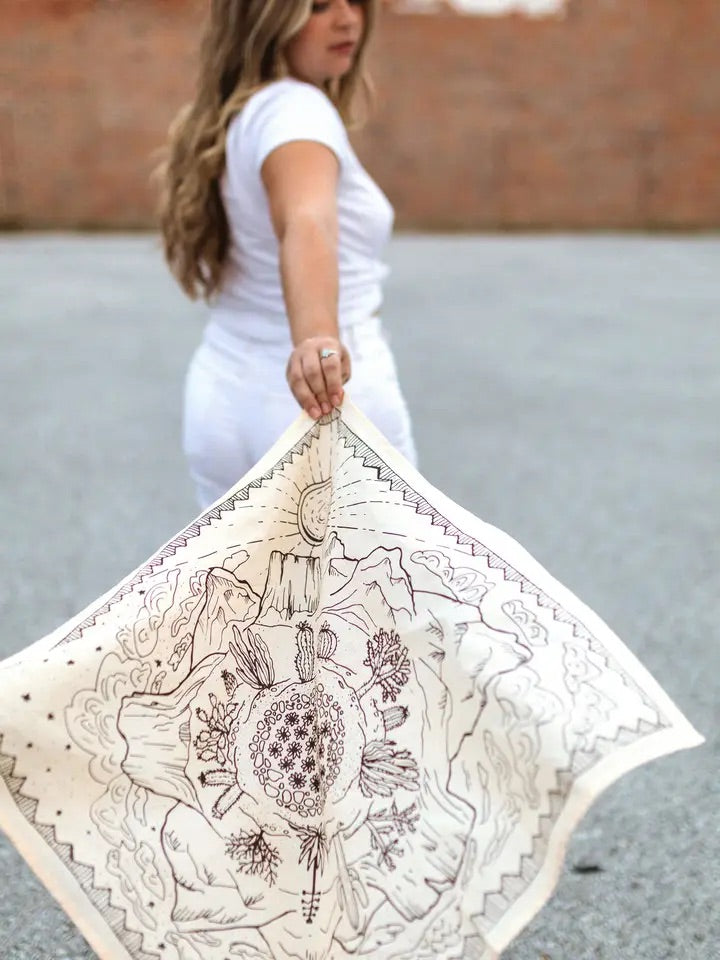 Hemlock Goods | Western Bandana |No. 068 Desert Bandana