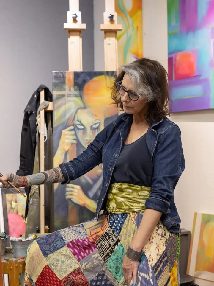 34" Wild Rag Mushrooms Bandana