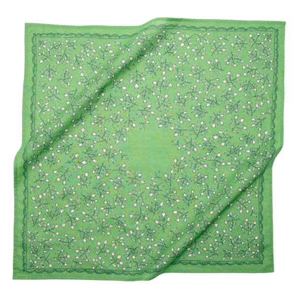 Kith Vintage Floral Bandana花柄ペイズリーセット M No. 106 Posey | Kelly Green Floral Bandana