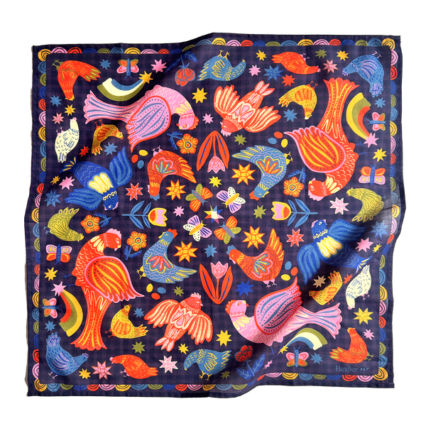 No. 147 Matilda Bandana | Bold & Artistic Cotton Bandana – Handker
