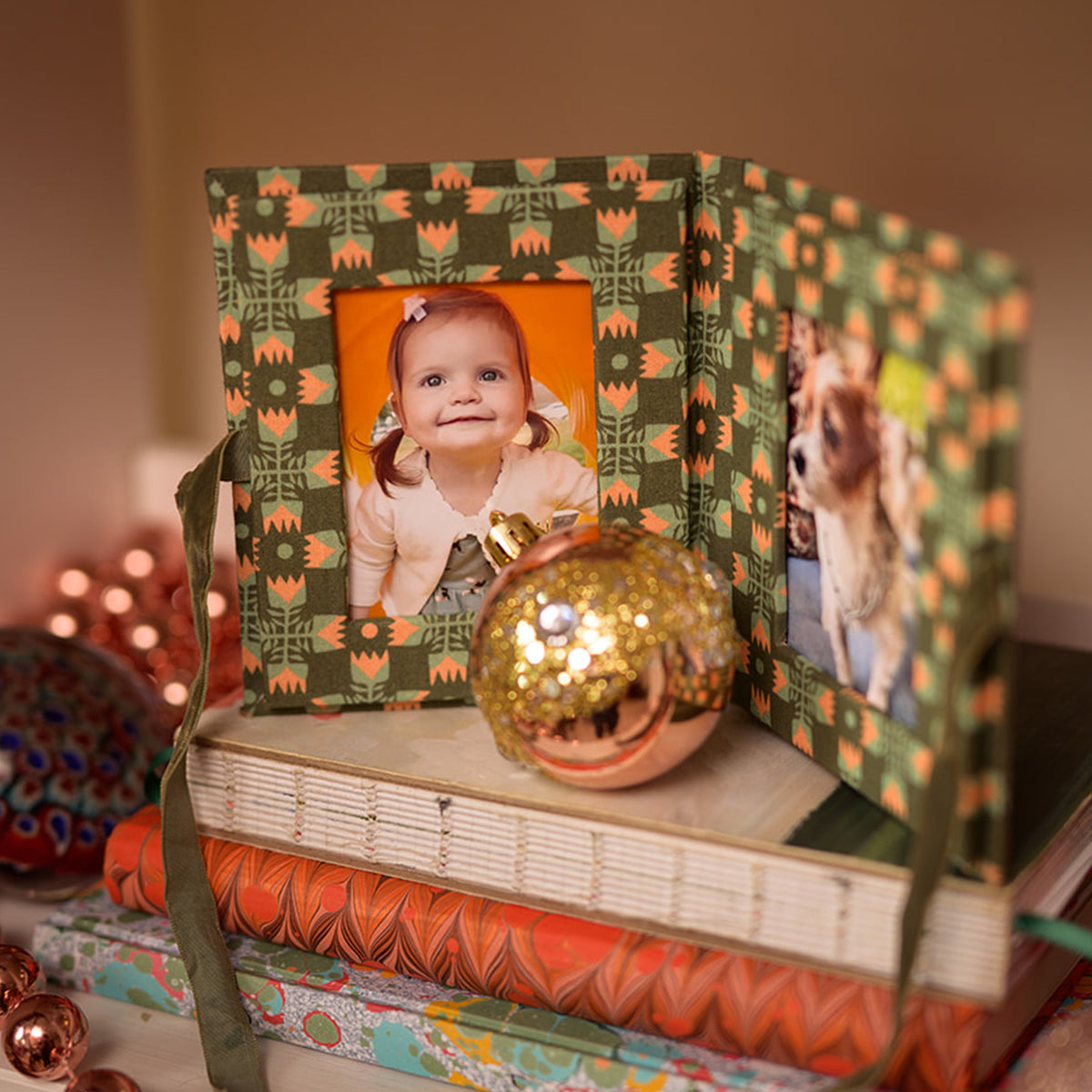 Sarah Green Fabric Folio Frame
