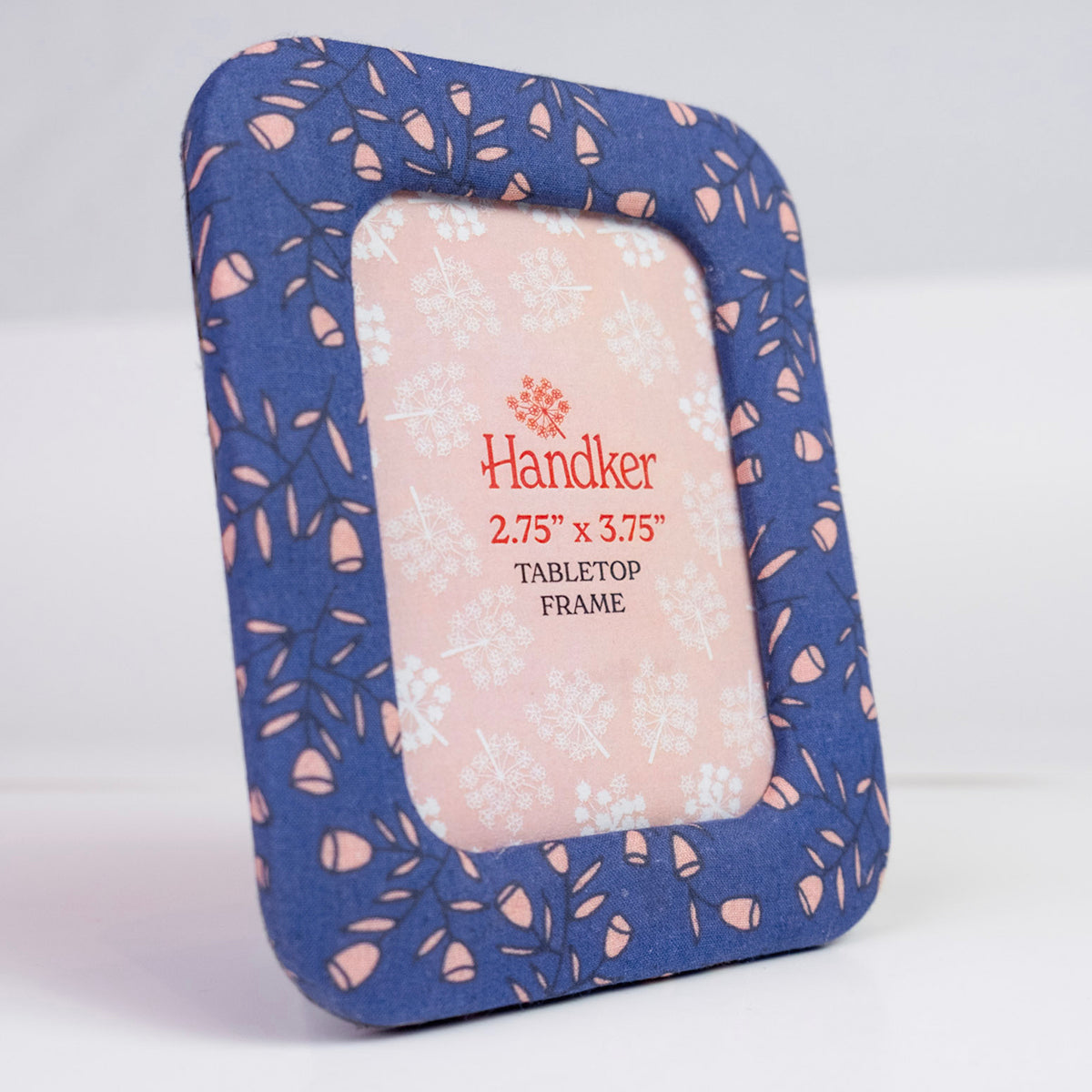 Posey Blue 4"x5" Fabric Desktop Frame