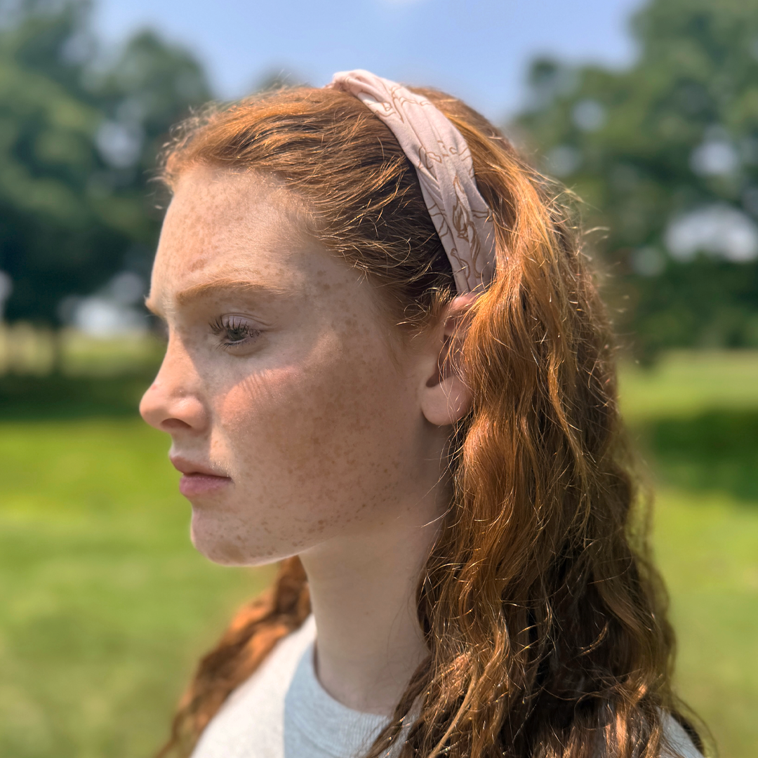 Horses print cotton headband