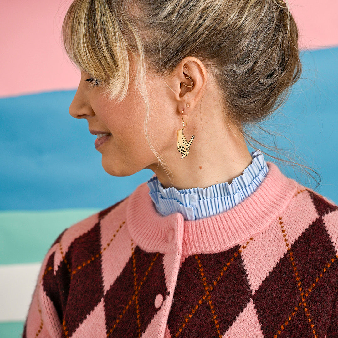 Callie Brass Earrings
