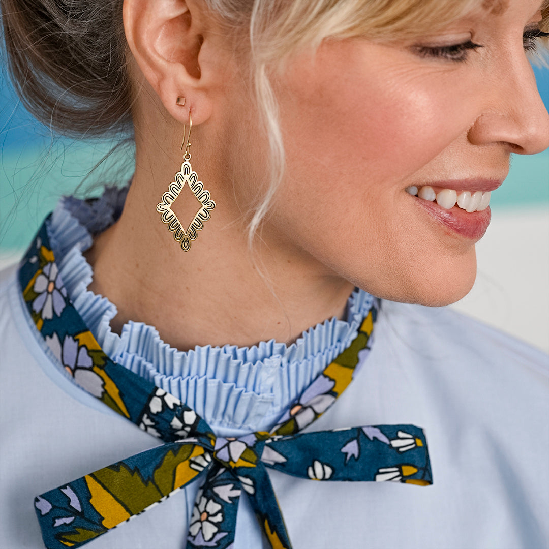Jenetta Brass Earrings