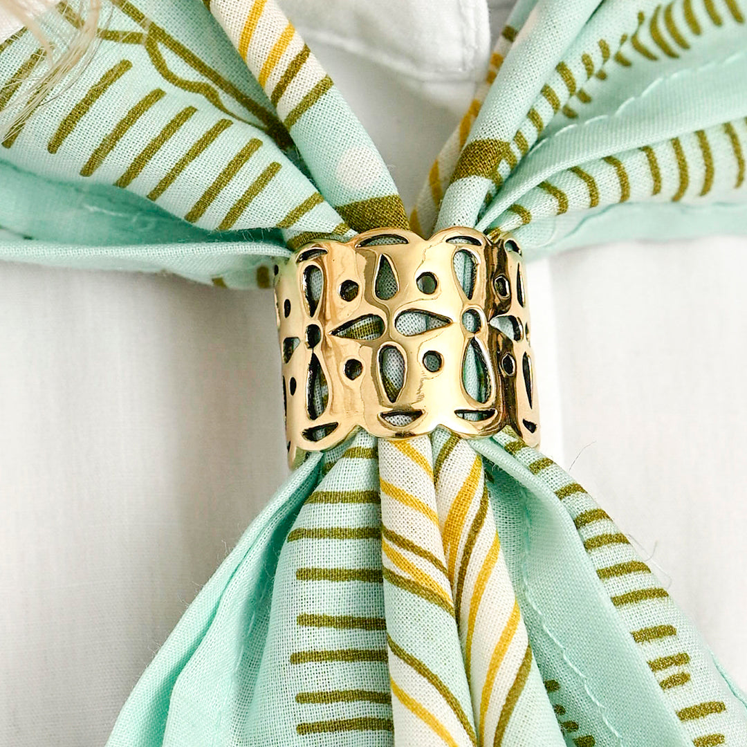 Tula Brass Bandana Slide Ring