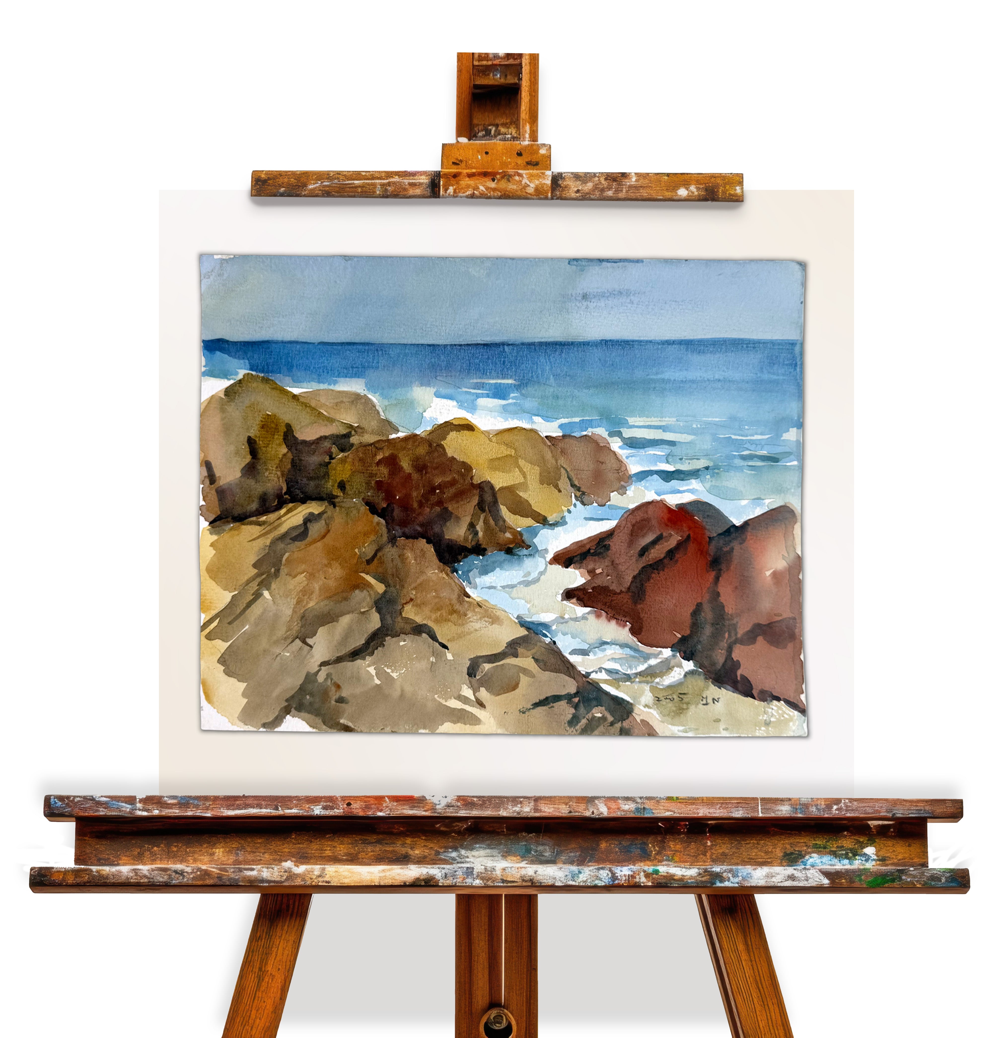 Rocky Shore 2 Watercolor