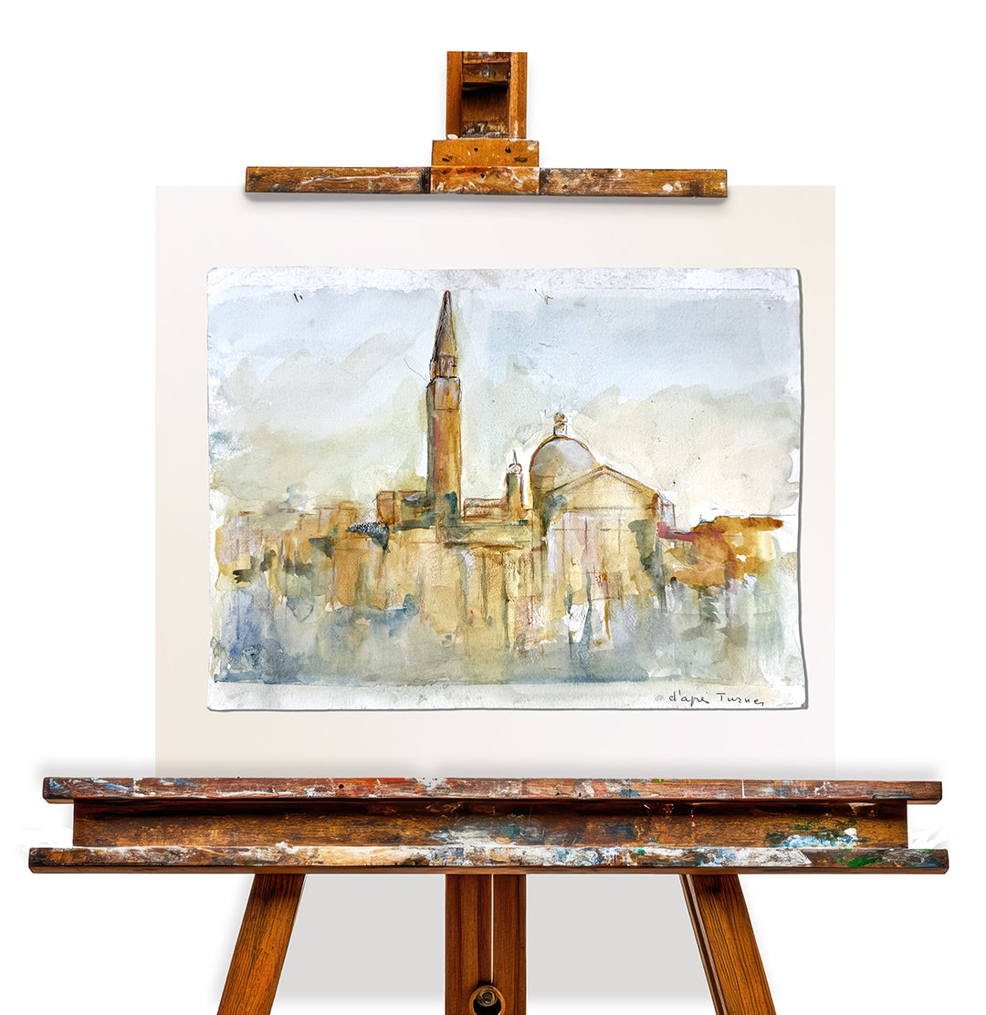 Venice Churches Watercolor