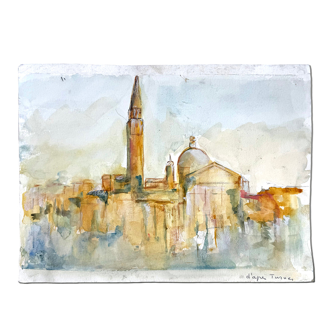 Venice Churches Watercolor