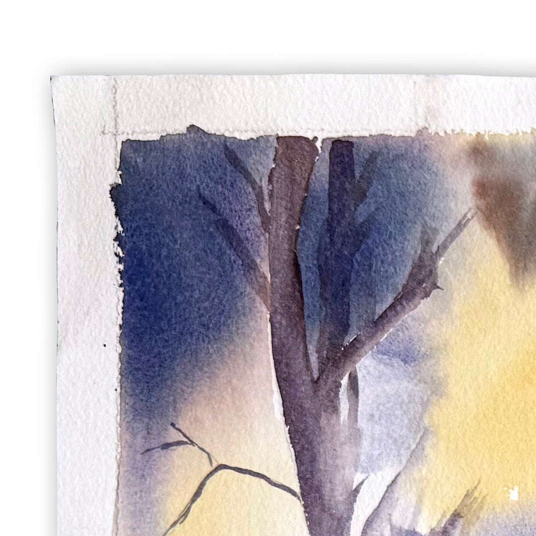 Winter Sky Watercolor