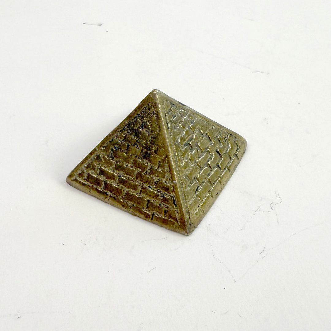 Brass Pyramid Paper Weight Set of 2