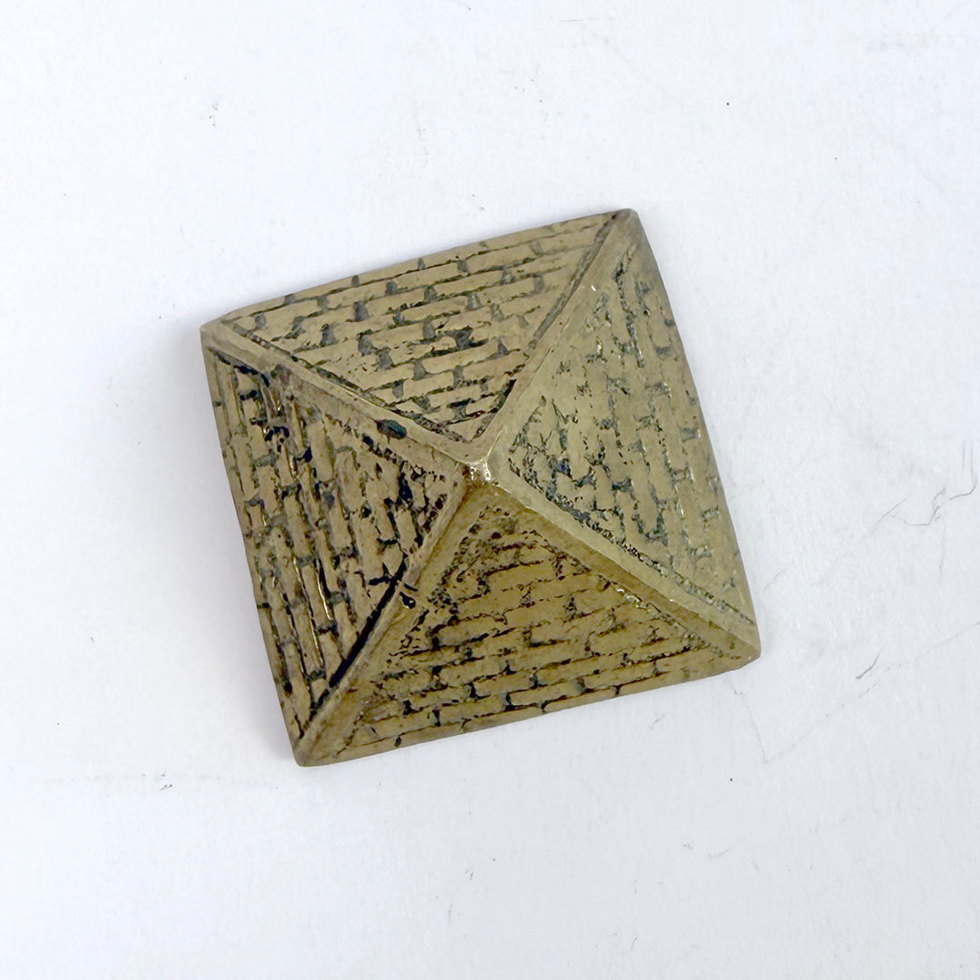 Brass Pyramid Paper Weight Set of 2