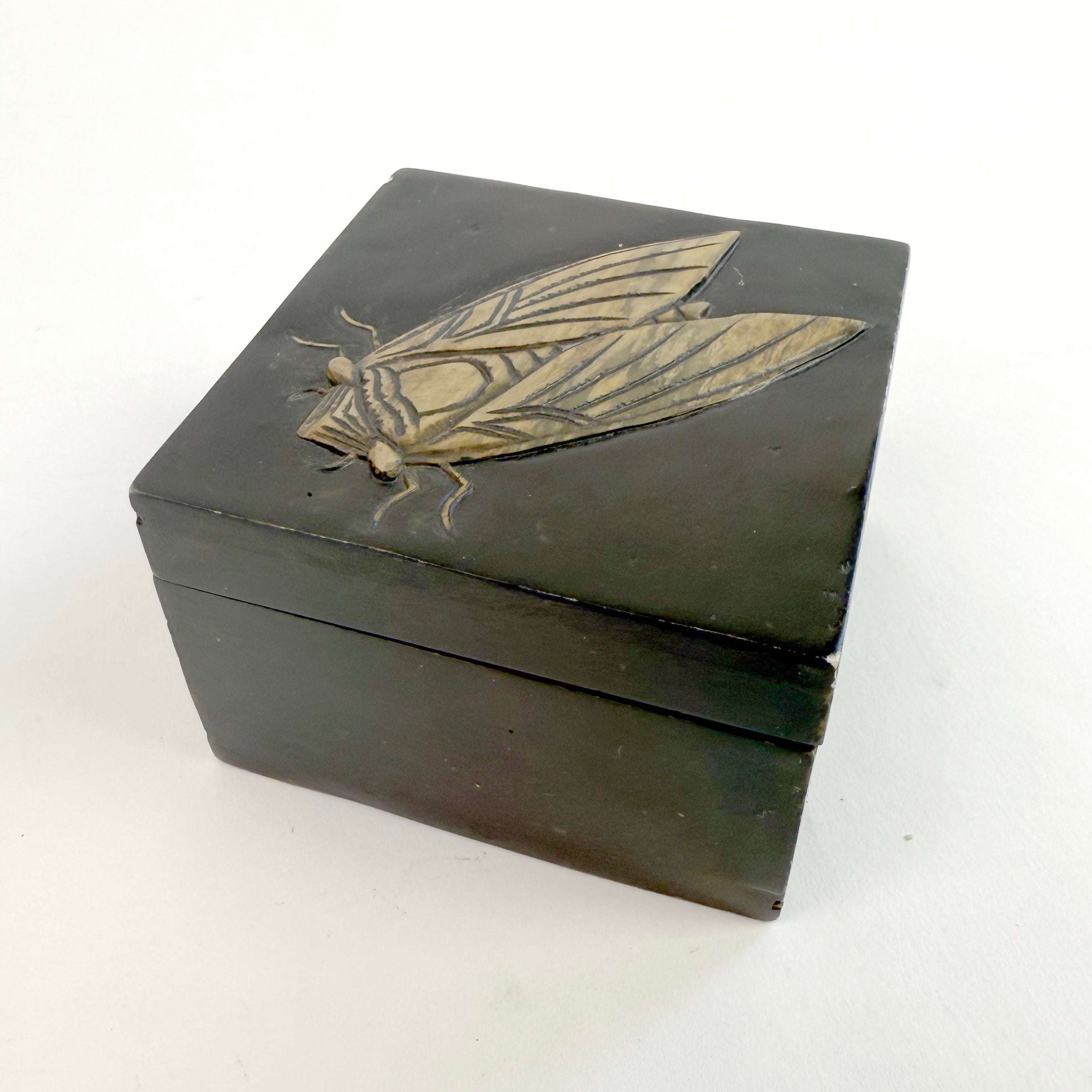 Cicada Wooden Trinket Box