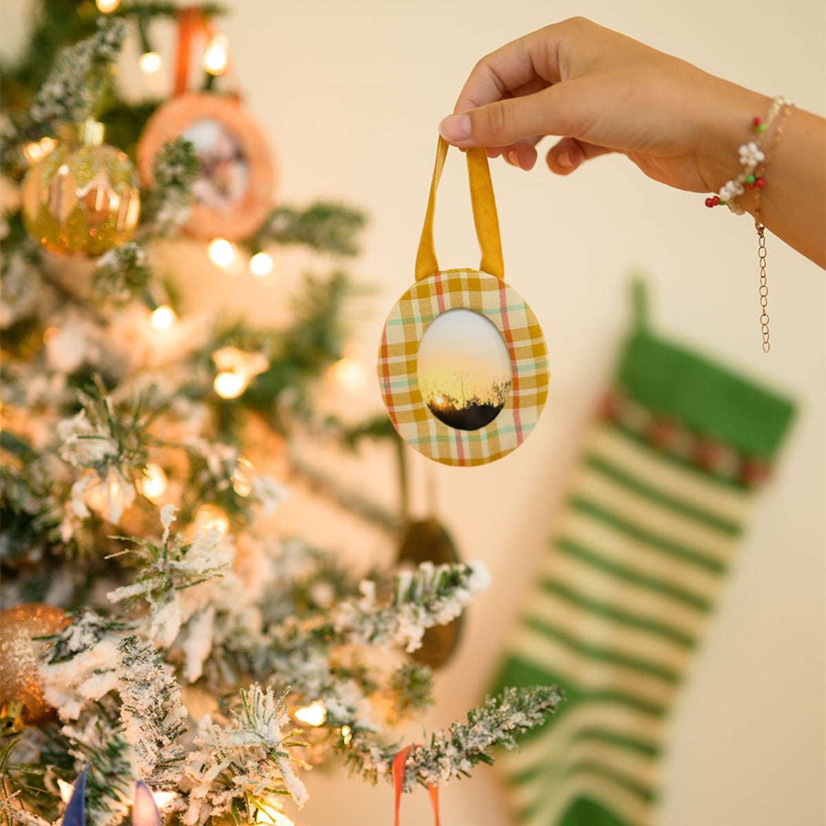 Marmee Fabric Frame Ornament