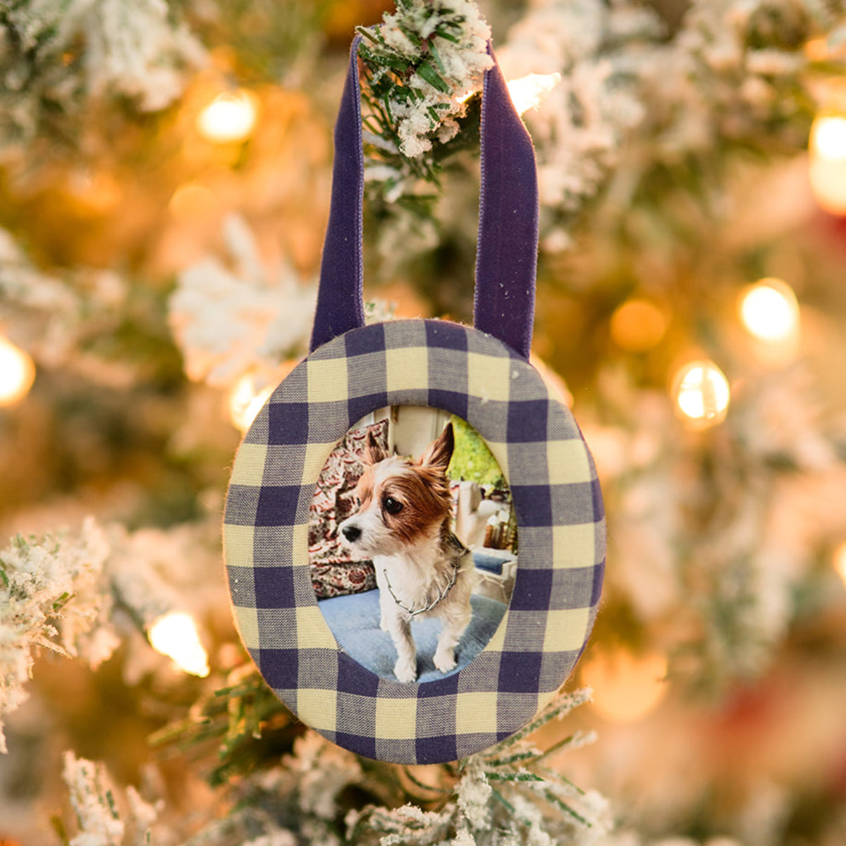 Teddy Fabric Frame Ornament