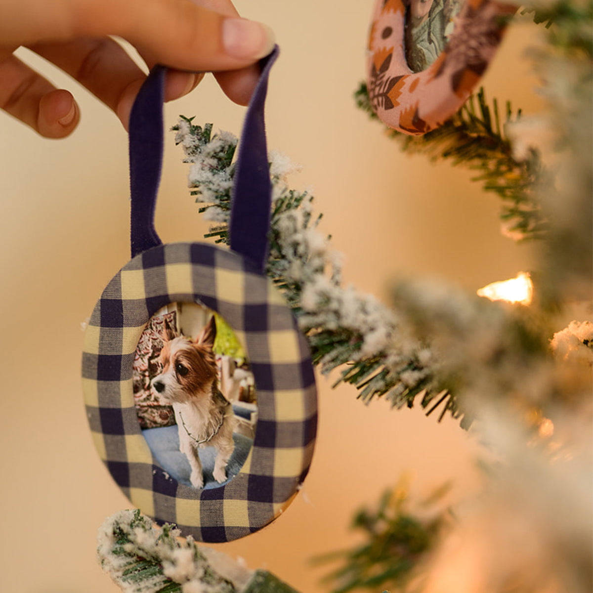 Teddy Fabric Frame Ornament