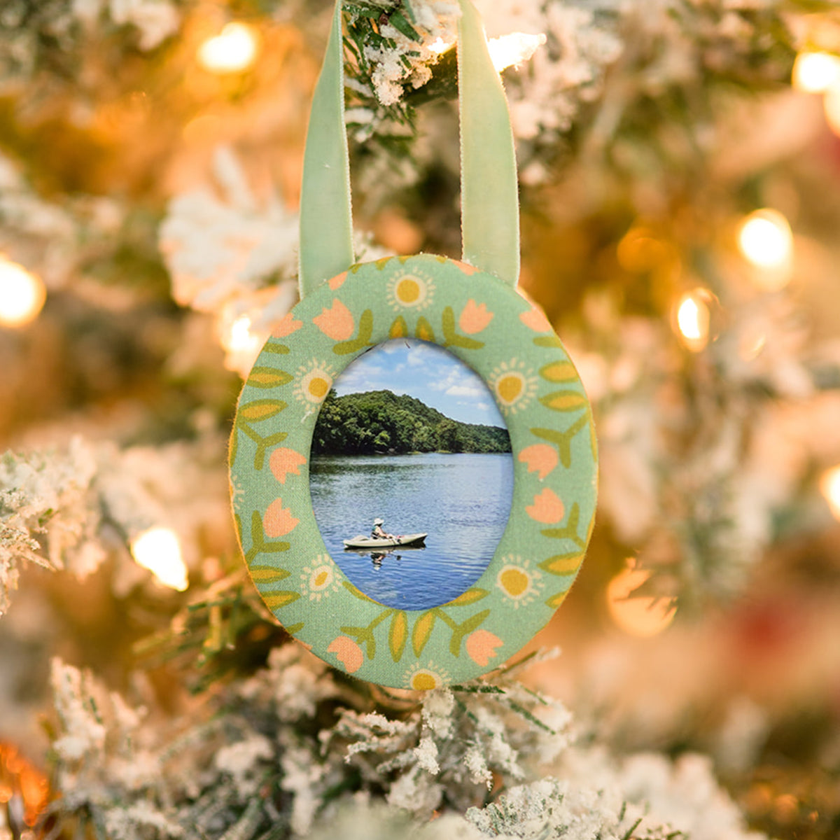 Katie Fabric Frame Ornament