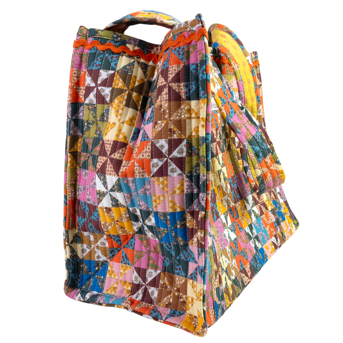 Calico Quilted Tote