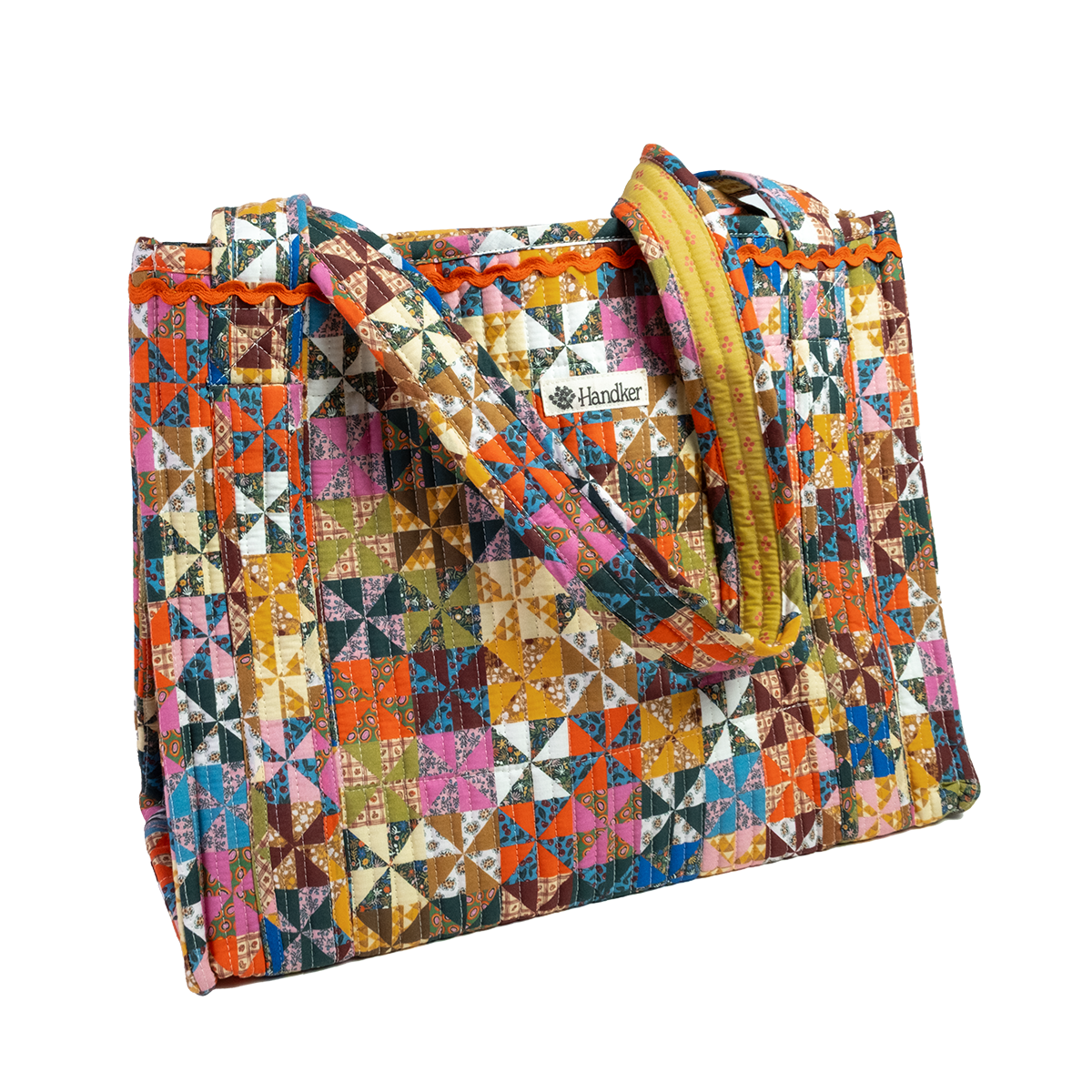 Calico Quilted Tote