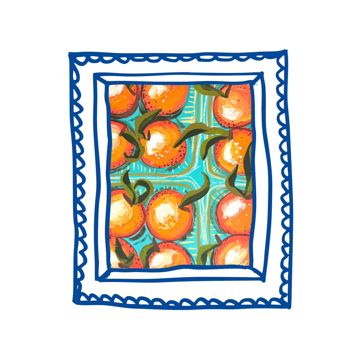 Artwork Original: Market Oranges B