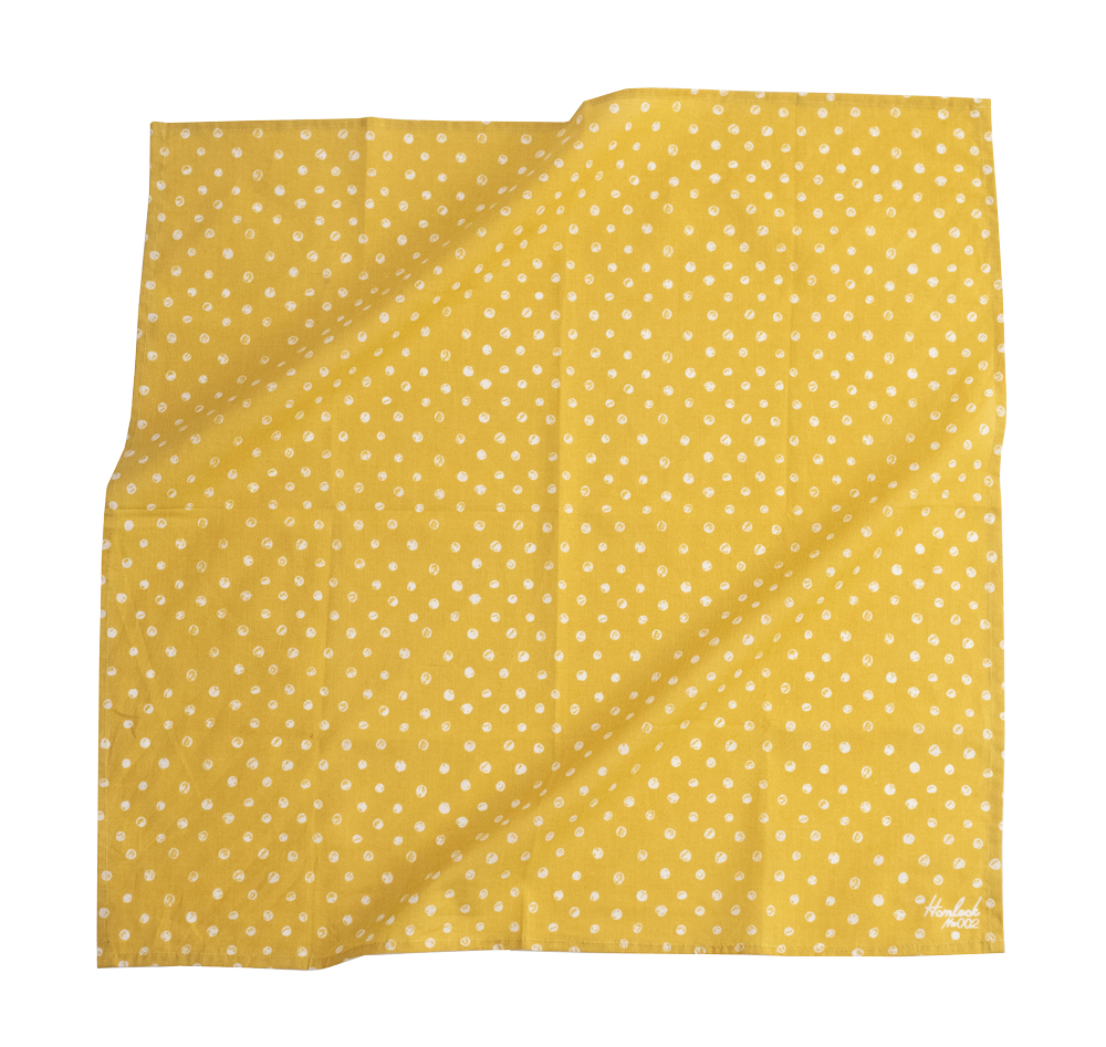 Hemlock Goods No. 002 Ellis Designer Bandana mustard yellow